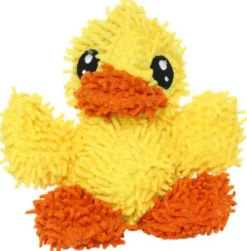 Mighty Toys Duck Microfiber Ball Floating Squeak and Plush Dog Toy - Large