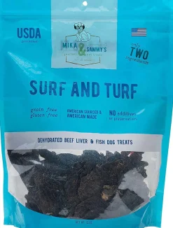 Mika & Sammy's Surf & Turf Fish and Beef Jerky Dog Treats - 5 oz