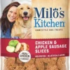 Milo's Kitchen Chicken Apple and Sausage Slices Dehydrated Dog Treats - 18 Oz - Case of 4
