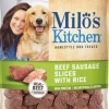 Milo's Kitchen Sausage Slices Soft and Chewy Dog Treats - 18 Oz - Case of 4