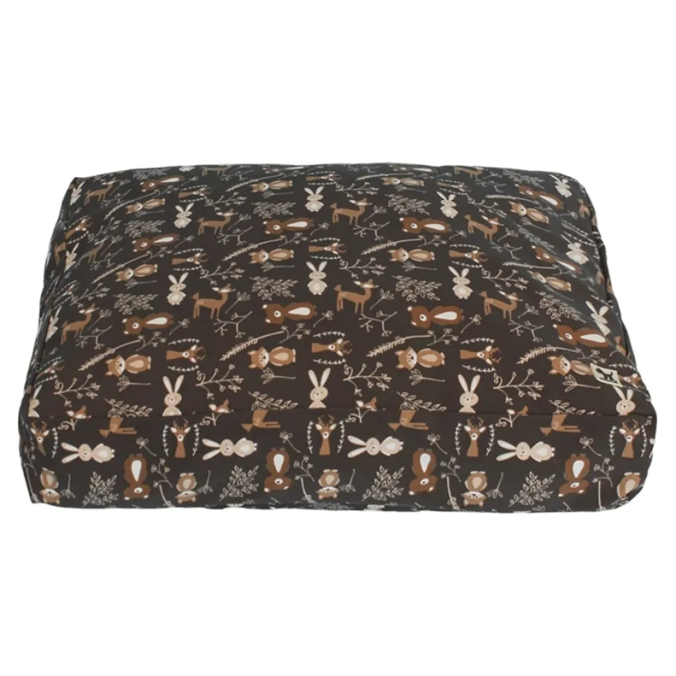 Molly Mutt Gorgeous Beast Duvet 100% Cotton Breathable and Washable Pet Bed Cover - Dark Brown