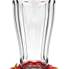More Birds Big Gulp Glass Hummingbird Feeder with Ant Moat - Red - 40 Oz Cap