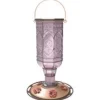 More Birds Jewel Glass Hummingbird Feeder - Amethyst - 20 Oz Cap - 4 Pack