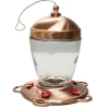 More Birds Jubilee Glass Vintage Hummingbird Feeder - Copper - 32 Oz Cap