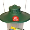 More Birds Lantern Sunflower Plastic Hopper Wild Bird Feeder - Green - 3.8 Lbs Cap