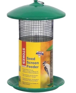 More Birds Screen Sunflower Wild Bird Feeder - Green - 4.7 Lbs Cap