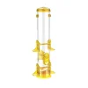 More Birds Tube Finch Seed Tubed Wild Bird Feeder - Maroon - 2.8 Lbs Cap