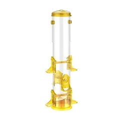 More Birds Tube Finch Seed Tubed Wild Bird Feeder - Maroon - 2.8 Lbs Cap