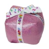 Multipet Birthday Present Crinkle and Squeak Dog Toy - Pink - 5.5" Inches