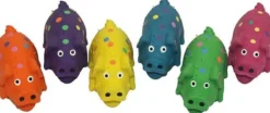 Multipet Goblet Pig High-Pitch Squeaking Latex Dog Toy - Assorted - 4" Inches
