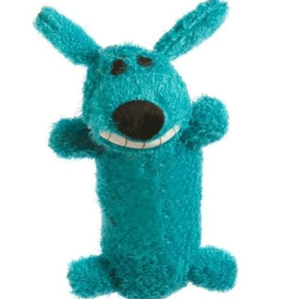 Multipet Loofa Squeak and Plush Dog Toy - Assorted - Mini - 6" Inches