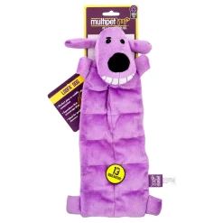Multipet Loofa Squeaky Mat and Plush Dog Toy - 12" Inches