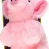Multipet Look Who's Talkin' Pig Sounding Plush Dog Toy - 7" Inches