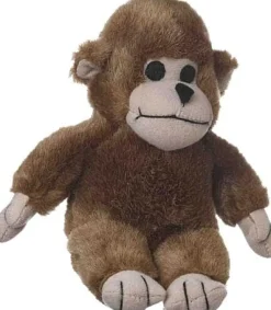 Multipet Look Who's Talkin' Monkey Sounding Plush Dog Toy - 7" Inches