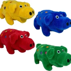 Multipet Minipet Globlet Squeak and Plush Dog Toy - Assorted - 4" Inches