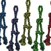 Multipet Nuts for Knots Dangler Rope and Tug Dog Toy - Assorted - 15" Inches