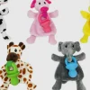Multipet Pacifier Pals Soft Crinkle and Latex Dog Toy - Assorted - 8" Inches