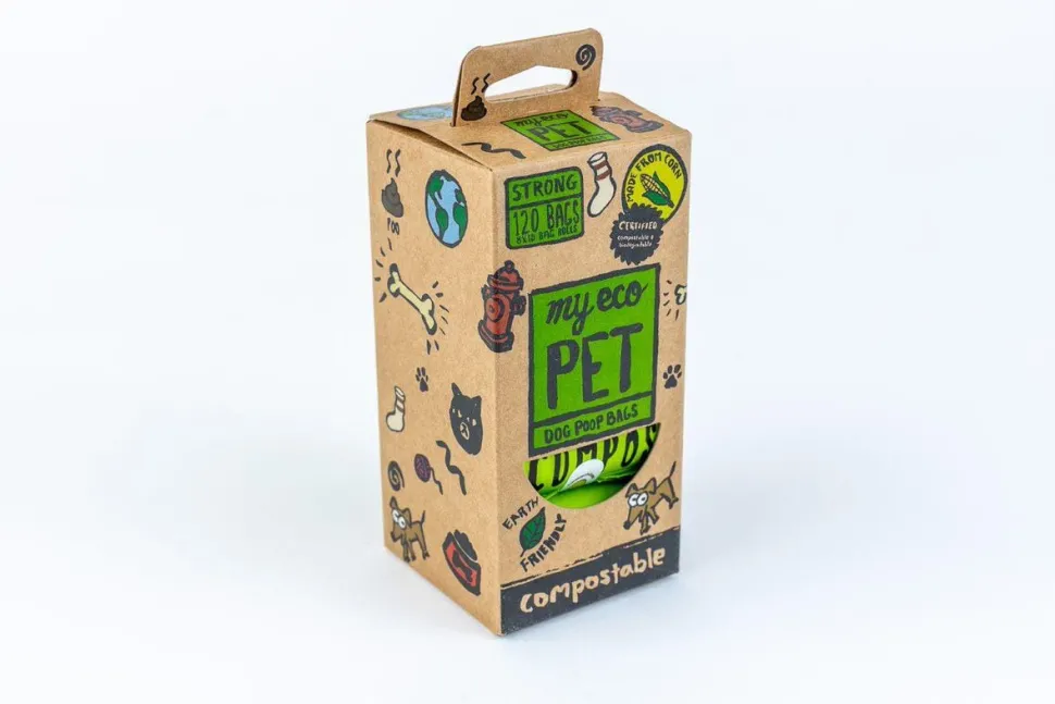 My Eco Pet Compostable Poop Pet Wastebags - 120 Count