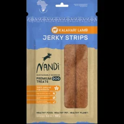 Nandi Kalahari Lamb Jerky Strips Dog Jerky Treats - 5.3 oz