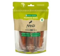 Nandi Karoo Ostrich Foot Bone - 4 Piece Natural Dog Treats