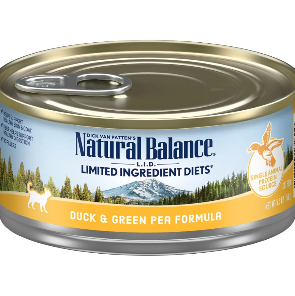 Natural Balance L.I.D. Limited Ingredient Diets Duck & Green Pea Formula Canned Cat Food