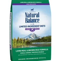 Natural Balance L.I.D. Limited Ingredient Diet Lamb & Brown Rice Large Breed Bites Dry Dog Food
