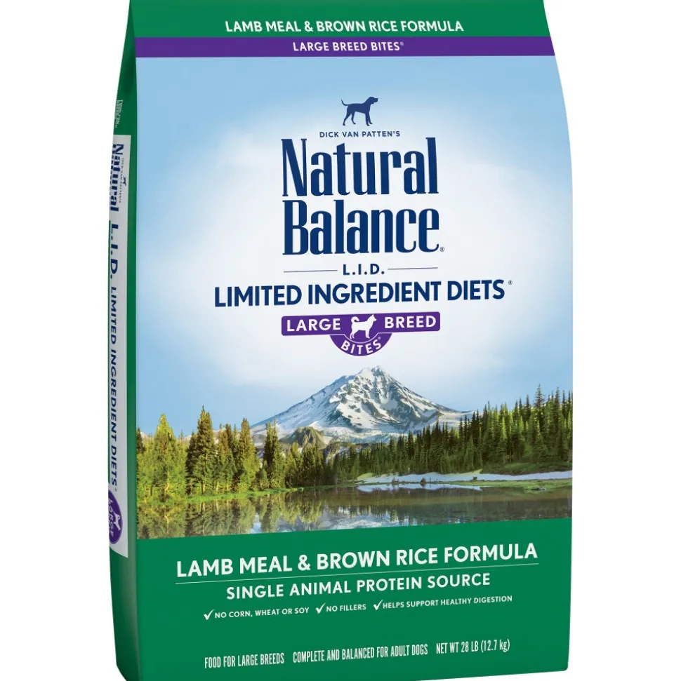 Natural Balance L.I.D. Limited Ingredient Diet Lamb & Brown Rice Large Breed Bites Dry Dog Food