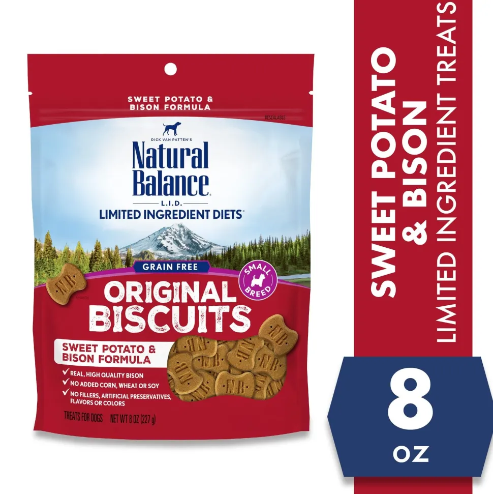 Natural Balance L.I.T. Limited Ingredient Treats Sweet Potato and Bison Formula Dog Treats