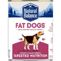 Natural Balance Pet Foods Fat Dogs Wet Dog Food Chicken & Salmon- 13 Oz - Case of 12