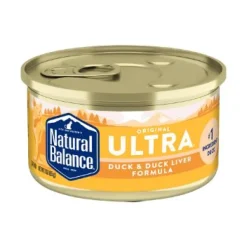 Natural Balance Pet Foods Original Ultra Wet Cat Food Duck & Duck Liver - 3 Oz - Case of 24