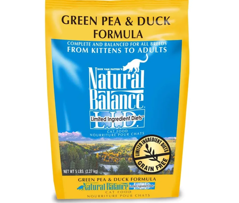 Natural Balance Pet Foods Limited Ingredient Diet Dry Cat Food - Green Pea & Duck - 5 lb