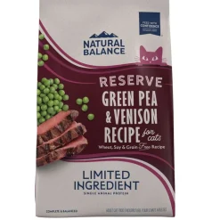 Natural Balance Pet Foods Limited Ingredient Diet Reserve Dry Cat Food - Green Pea & Venison - 4 lb