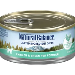 Natural Balance Pet Foods Limited Ingredient Diet Wet Cat Food Chicken & Green Pea - 5.5 Oz - Case of 24