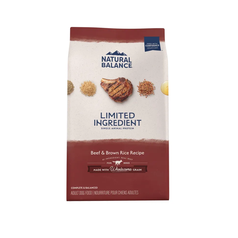 Natural Balance Pet Foods Limited Ingredient Diet Adult Dry Dog Food - Beef & Brown Rice - 4 lb