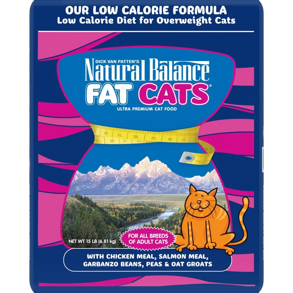 Natural Balance Pet Foods Fat Cats Low Calorie Dry Cat Food - Chicken & Salmon - 15 lb