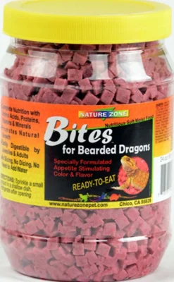Nature Zone Bearded Dragons Bites Gel Food - 24 Oz