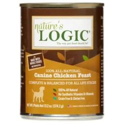 Nature's Logic Chicken Canned Dog Food - 13.2 oz Cans - Case of 12