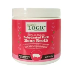 Nature's Logic Dehydrated Pork Bone Broth Dehydrated Dog Bone Broth - 6 oz Container