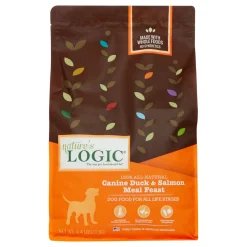 Nature's Logic Original Duck & Salmon Dry Dog Food - 4.4 lb Bag