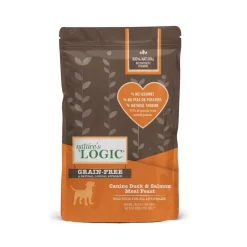 Nature's Logic Original Grain Free Duck & Salmon Dry Dog Food - 4 lb Bag - Case of 5