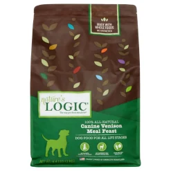 Nature's Logic Original Venison Dry Dog Food - 4.4 lb Bag