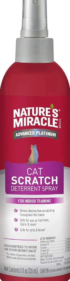 Nature's Miracle Just for Cats Scratching Deterrent Spray - 8 Oz
