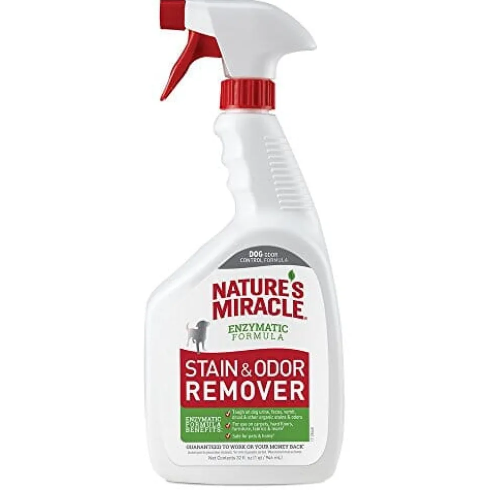Nature's Mircale Dog Stain & Odor Remover Spray Gr Lbl - 32 Oz
