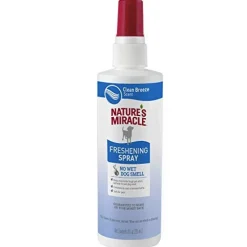 Nature's Mircale Odor Control Freshening Spray Dog Colognes - Clean Breeze - 8 Oz