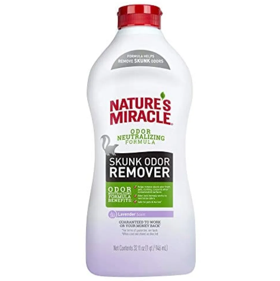 Nature's Mircale Pour Dog Skunk Odor Removers - Lavender - 32 Oz