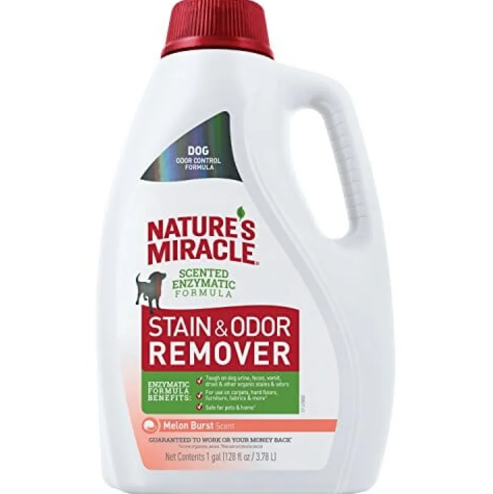 Nature's Mircale Pour Stain & Odor Remover for Dogs - Melon Burst - 1 Gal