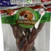 Nature's Own USA Braided Bully Sticks and Natural Chews - Beef - 6 In - 3 Pack