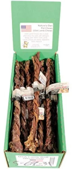 Nature's Own USA Lamb Chews Natural Dog Chews - Lamb - 12 In - 30 Pack