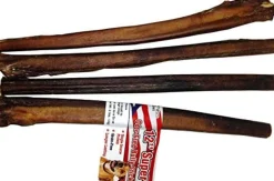 Nature's Own USA Odor-Free Super Bully Sticks and Natural Chews - Beef - 12 In - 15 Pack