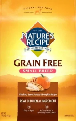 Nature's Recipe Grain-Free Chicken Small-Breed Adult Recipe Dry Dog Food - 12 Lbs